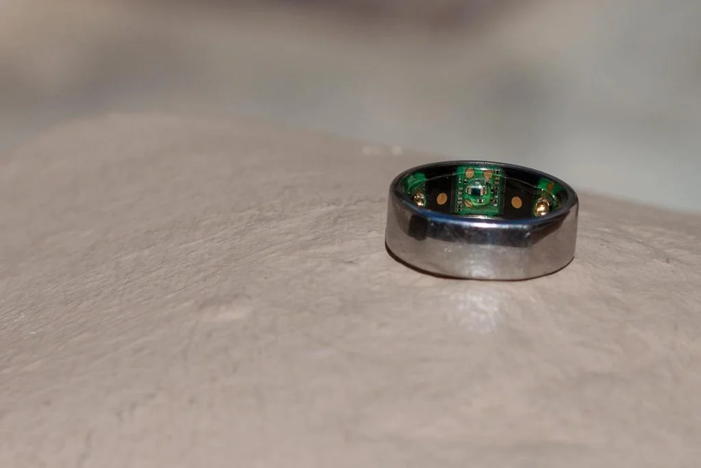 Close up of Oura ring