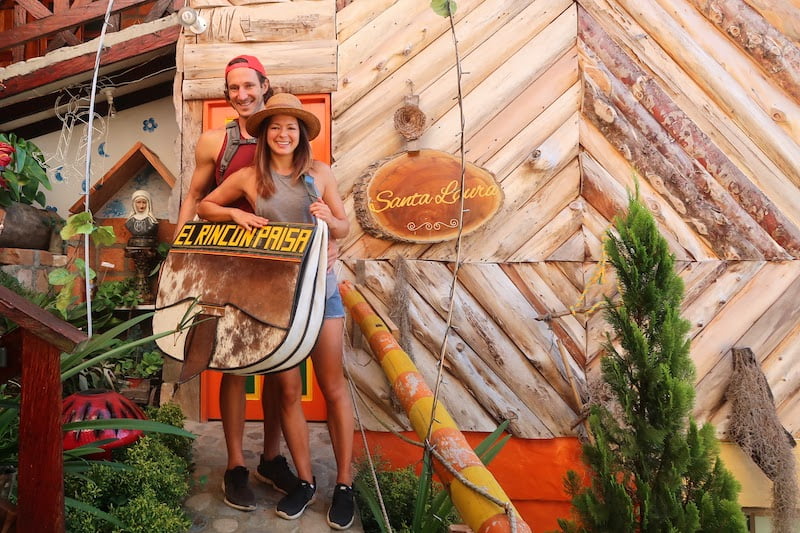 Chris and Kim in Colombia.