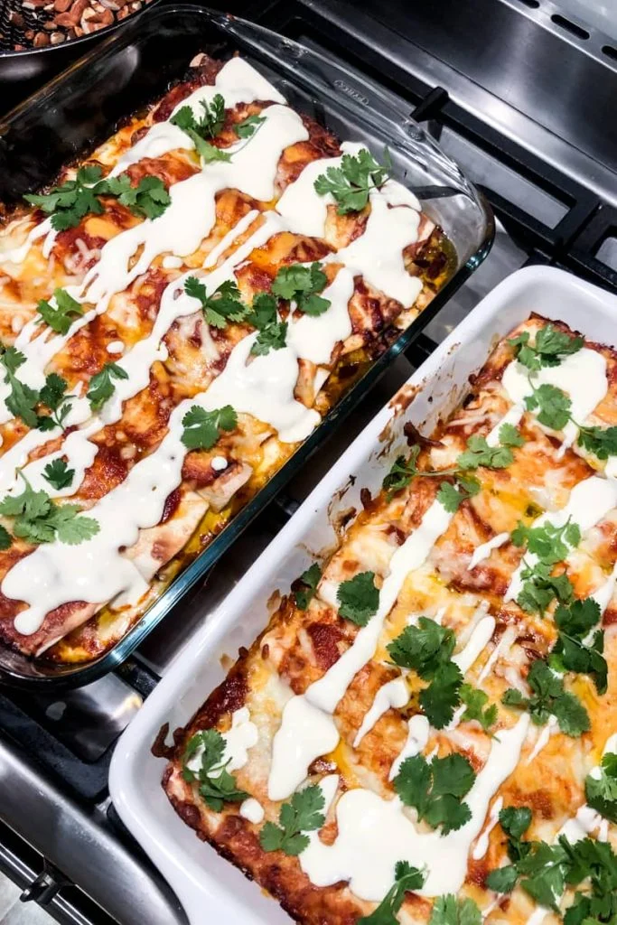 enchiladas for a dinner party