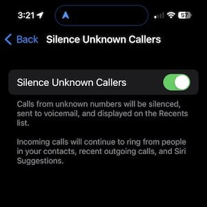 Life hack to silence unknown callers.