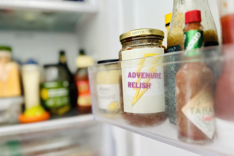 Adventure Relish in fridge