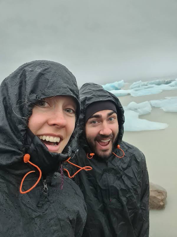 Jodie and Reece in Iceland.