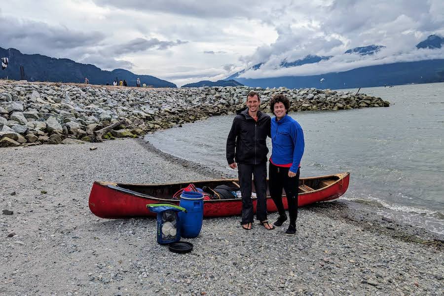Dave and Chris in Squamish after completing their adventure.