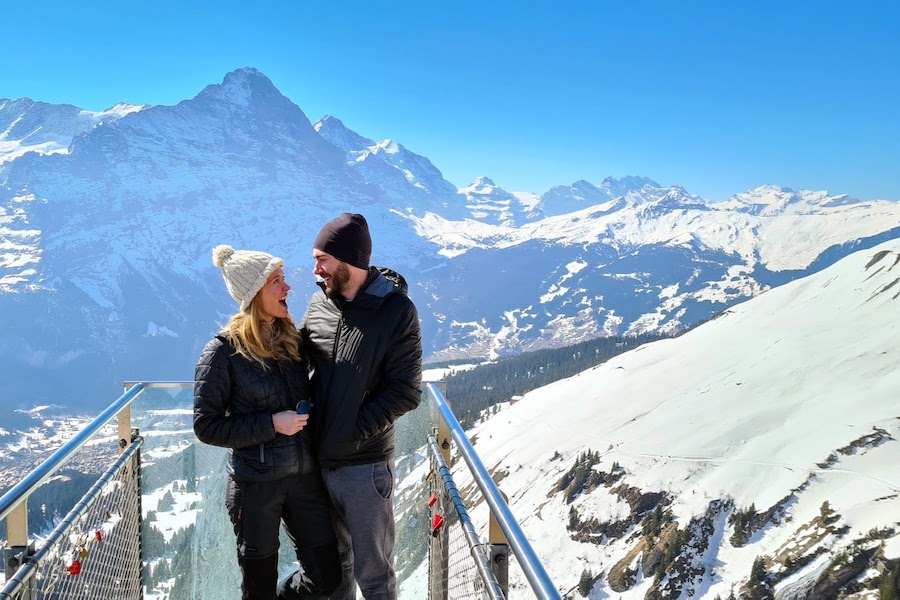 Jodie and Reese anniversary Switzerland