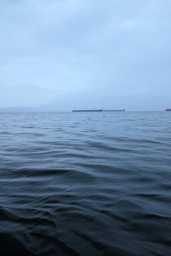 View across English Bay from the beginning of our adventure.